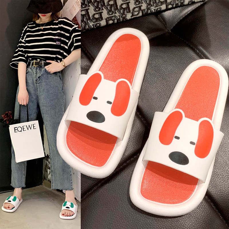 2020春夏新款韩版居家凉拖浴室防滑编织情侣拖鞋卡通可爱家居拖鞋|ms