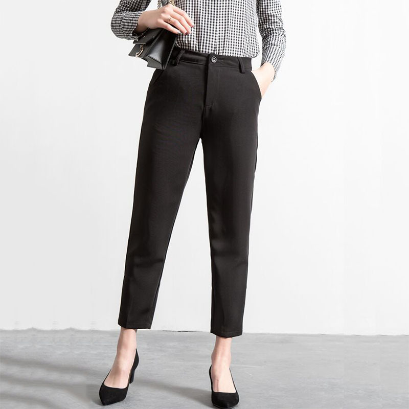 女裝工廠定制加工新款職業正裝西褲寬松休閑褲子闊腿褲來樣加工