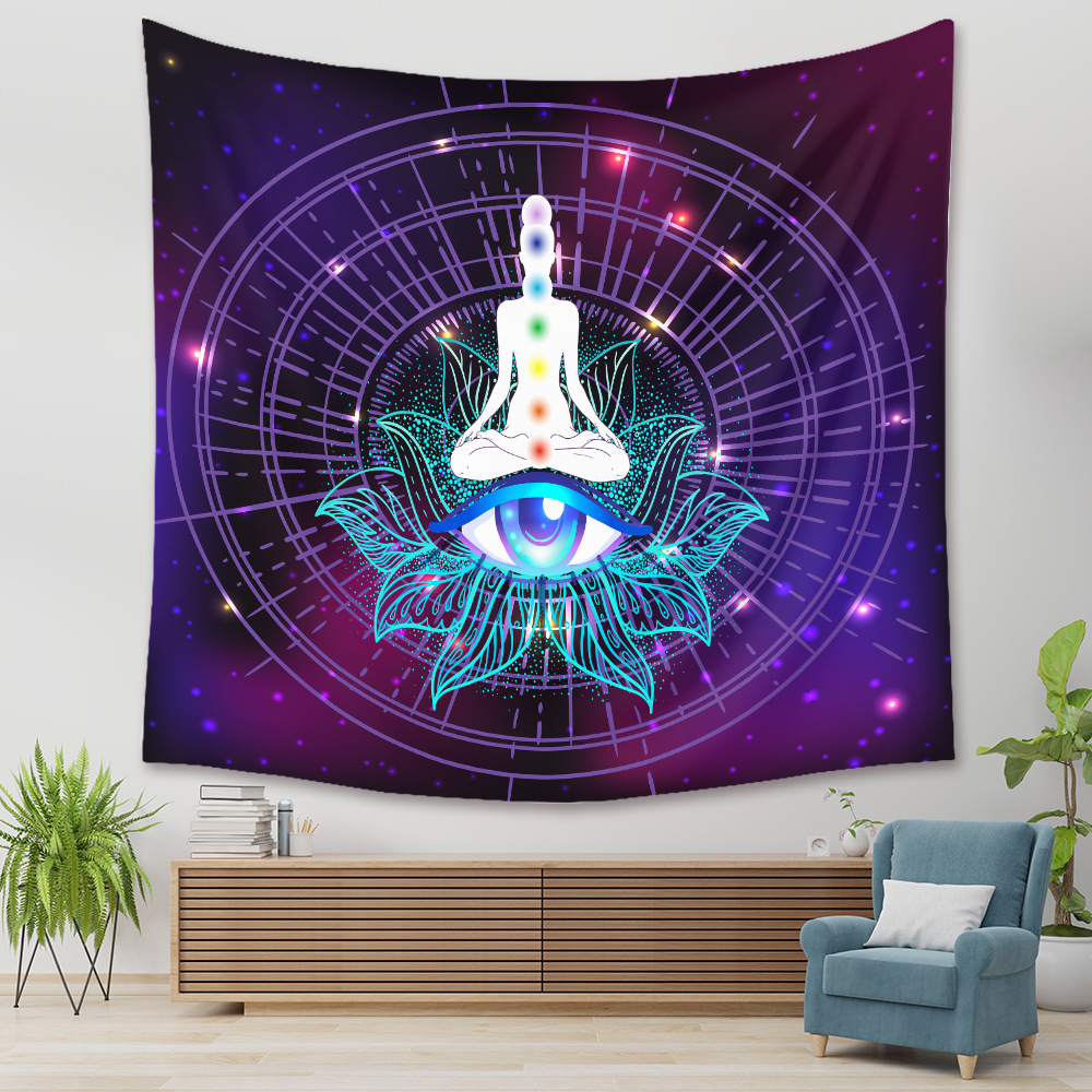India Buddha Yoga printing hanging cloth tapestry wholesale Nihaojewelrypicture3