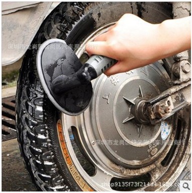 Herramientas de lavado de coches Cepillo de neumáticos en forma de T Cepillo de coche en forma de T Mango corto Cepillo de cubo de la rueda Cepillo de limpieza de neumáticos Herramientas de coche image 1