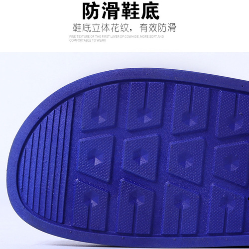 Men's Thick Sole Slippers with Added Thickness for Larger Sizes, Household Soft Sole Home Indoor and Outdoor Bath Slippers, Factory Wholesale