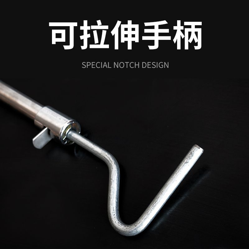 Veterinaria de acero inoxidable larga varilla conjunto Dispositivo de cerdo 64cm 122cm varilla larga de acero inoxidable conjunto cerdo cuerda protector de cerdo