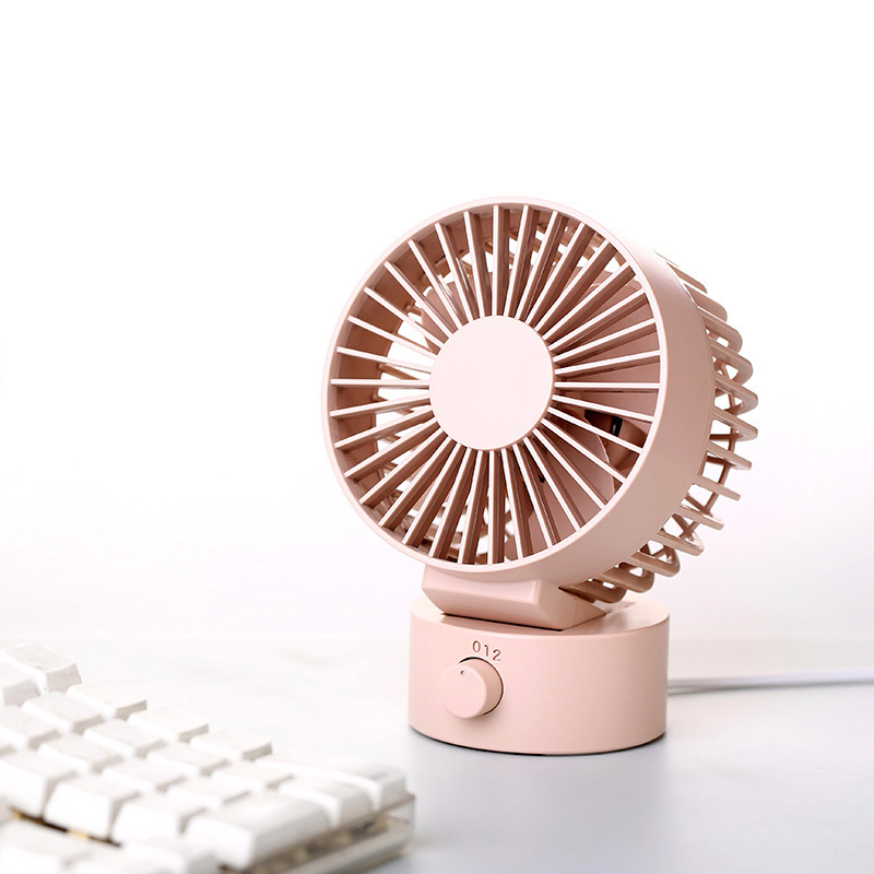2020 Manufacturer Muji Same USB Mini Office Desktop Computer Charging Ultra-Quiet Dual Blade Fan