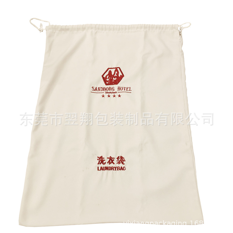 【厂家定制】棉布帆布麻布无纺布穿绳洗衣袋酒店用品袋鞋袋定做