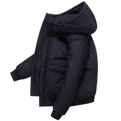 羽絨服男短款加厚2020新款帥氣青年潮流簡約夾克白鴨絨外套羽絨服
