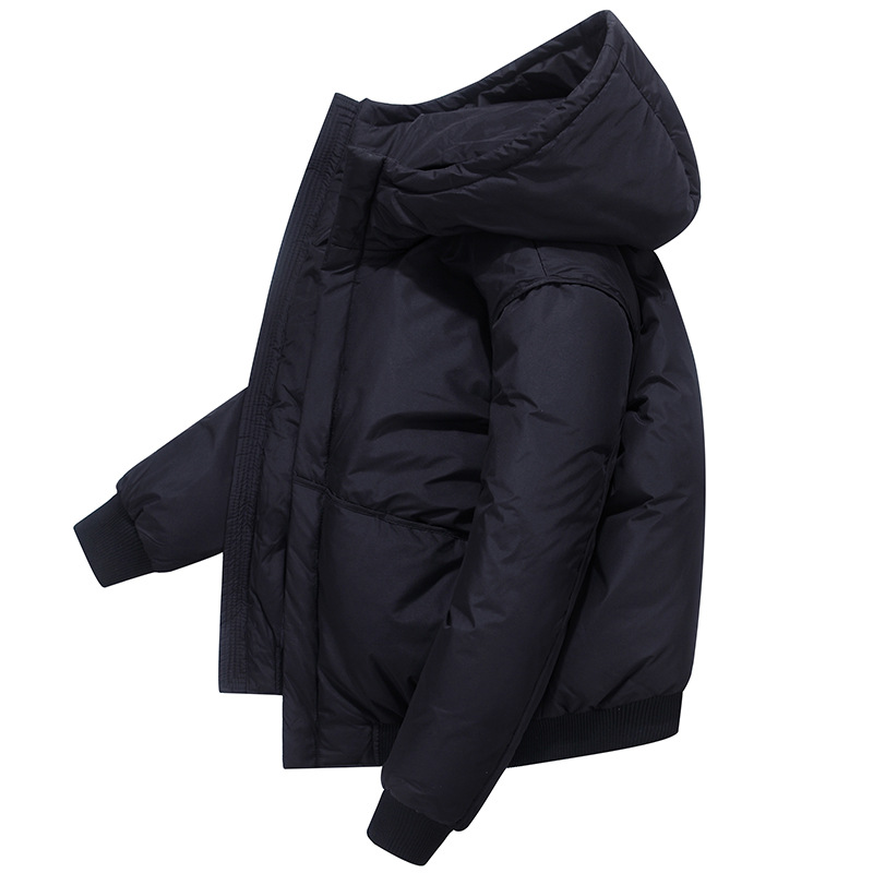 羽絨服男短款加厚2020新款帥氣青年潮流簡約夾克白鴨絨外套羽絨服