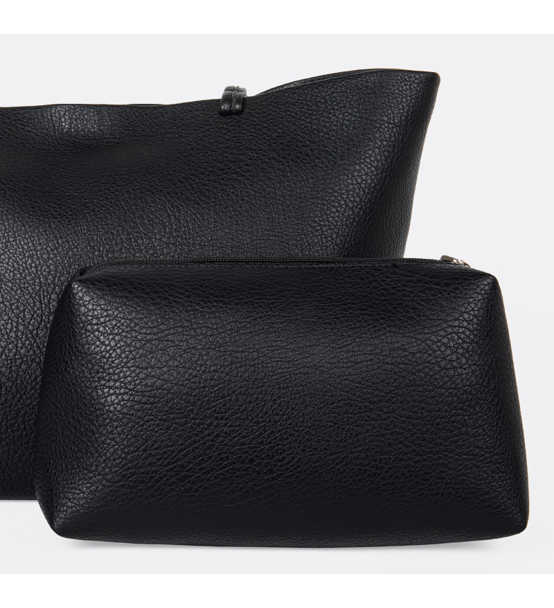 Nuevo diseño de nicho coreano, bolso de hombro de cuero suave con estampado de lichi para mujer, bolso de mano sencillo de gran capacidad para desplazamientos diarios_voghion.com