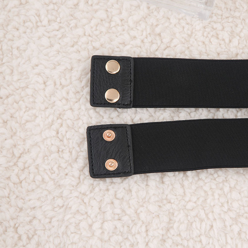 Elastic waistband, elastic waistband, fashion trendy dress, narrow belt, women's jacket and coat