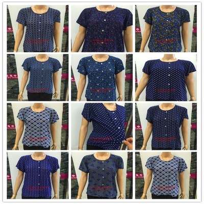 summer new pattern Middle and old age Women's wear Short sleeved Ladies Summer wear Large Mom outfit Stall goods Manufactor Direct selling