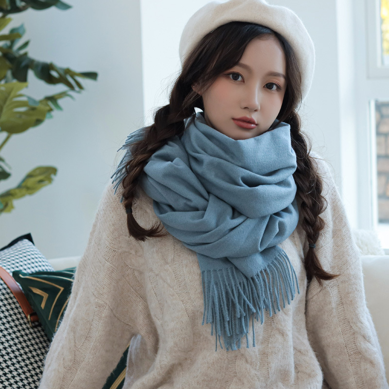 Women's Elegant Vintage Style Color Block Imitation Cashmere Scarf display picture 5