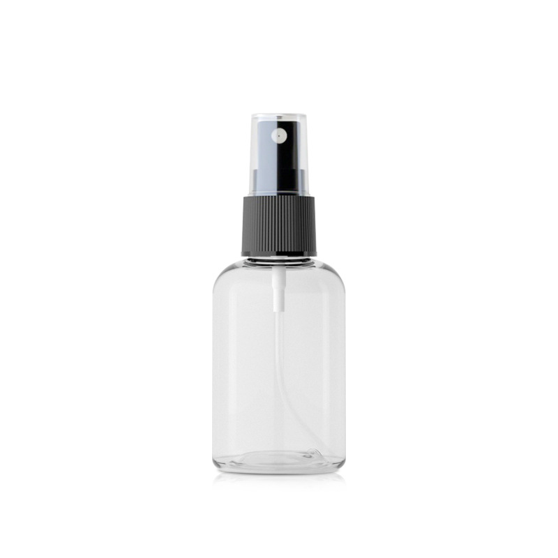 50ml botellas de spray transparentes cortas botellas de plástico botellas de rocío al por mayor botellas de PET botellas de spray