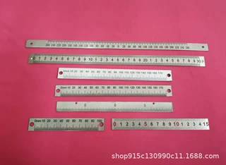 定制钢尺木工机械标尺钢直尺深度测量尺水位尺中分尺单边尺定做