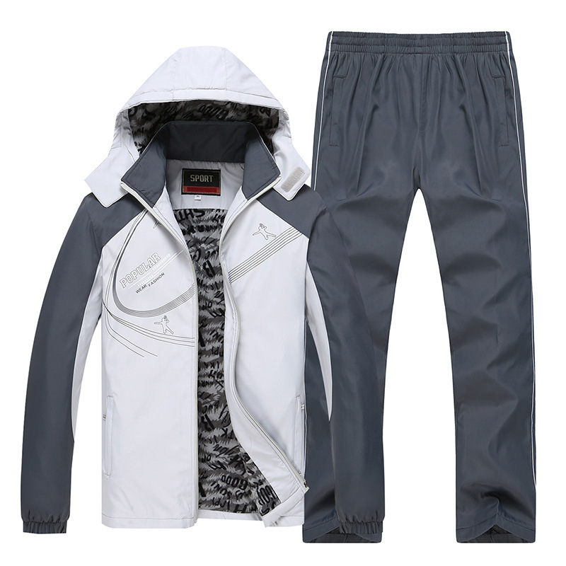 레저 스포츠웨어 세트 시즌 중학교 고등학생 학교 교복 면화 패딩 재킷 도매 남녀 겨울 새로운 큰 세트