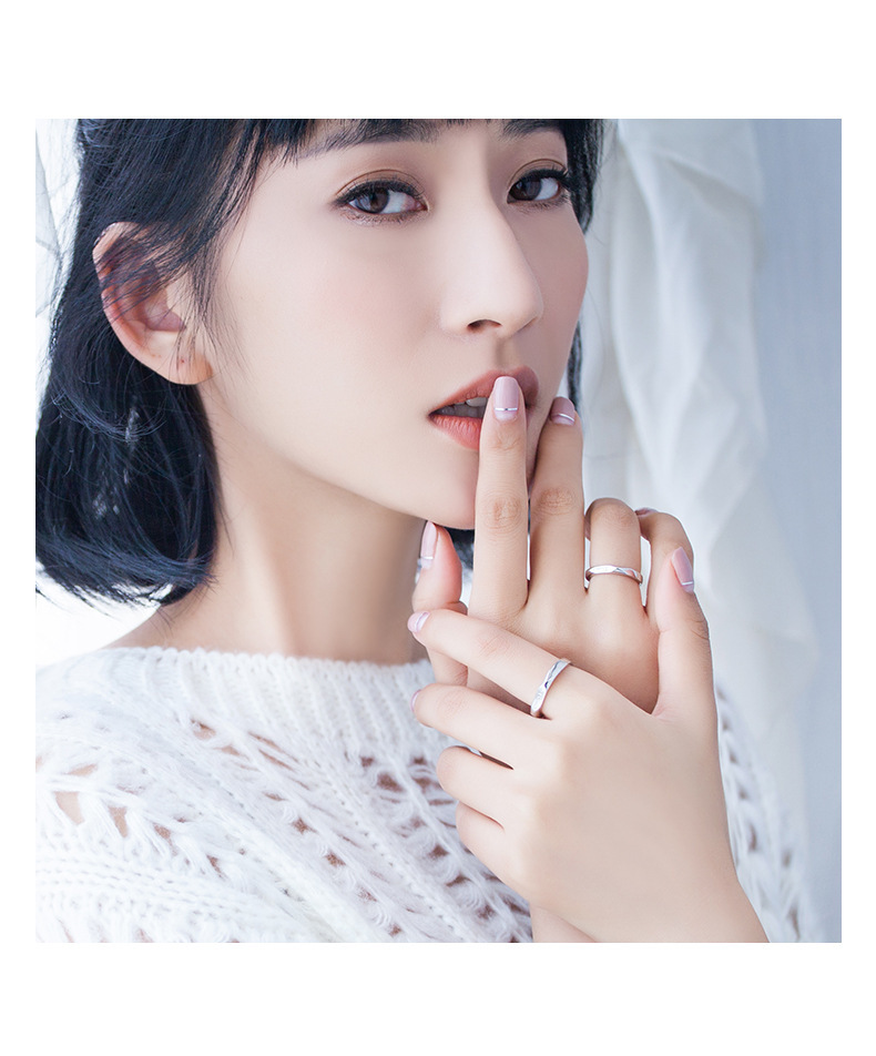 Simple Style Letter Copper Plating Rings 1 Piece