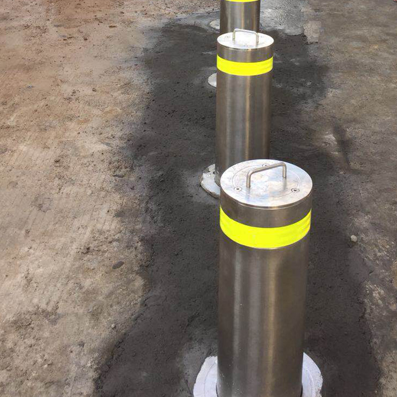 不锈钢警示柱交通不锈钢警示立柱固定活动地桩隔离警示柱水马