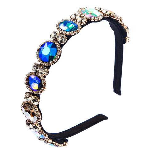 Hair clip hairpin for women girls hair accessories East Gate hair ornaments high-grade Baroque super flash inlaid color diamond fine edge hair hoop