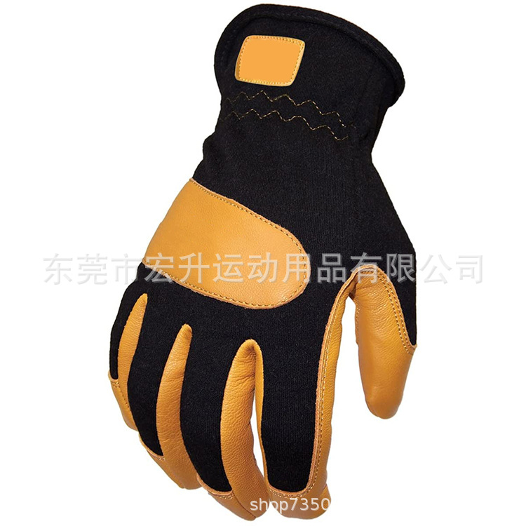 羊皮防火防割耐磨焊接真皮手套防护机械工作劳保电焊防滑灵活用品
