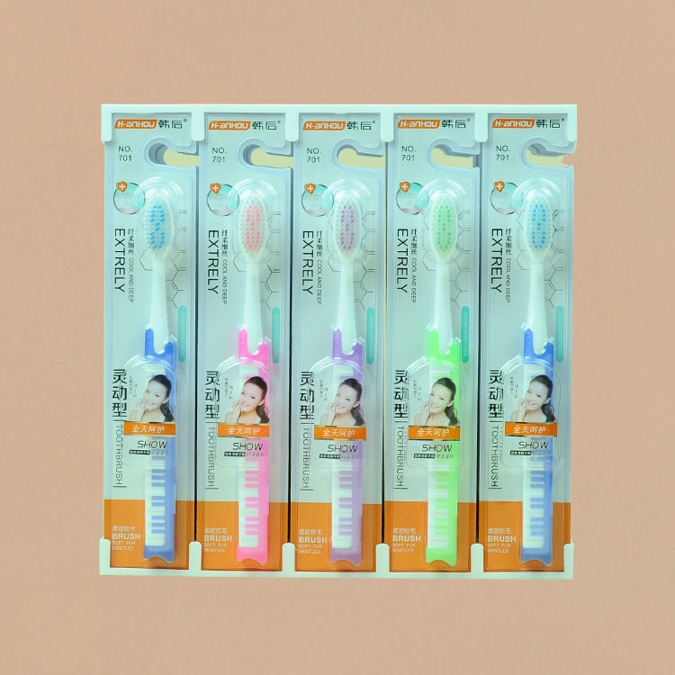 周六日用品义乌百货牙刷批发 韩后701（座装30支） 软毛供商超详情图2