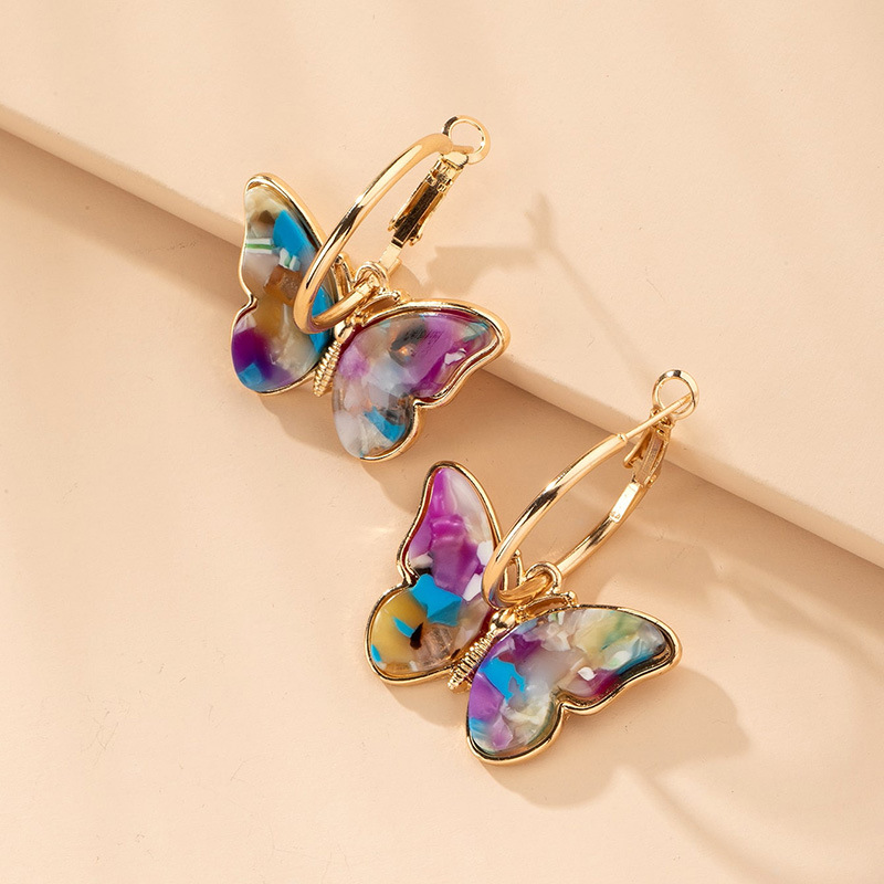 Korean Fashion Simple Women's Butterfly Earrings Wholesale Nihaojewelry display picture 1