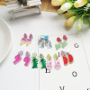 Cartoon fruit cute earrings, ear clips, accessory, Korean style, no pierced ears