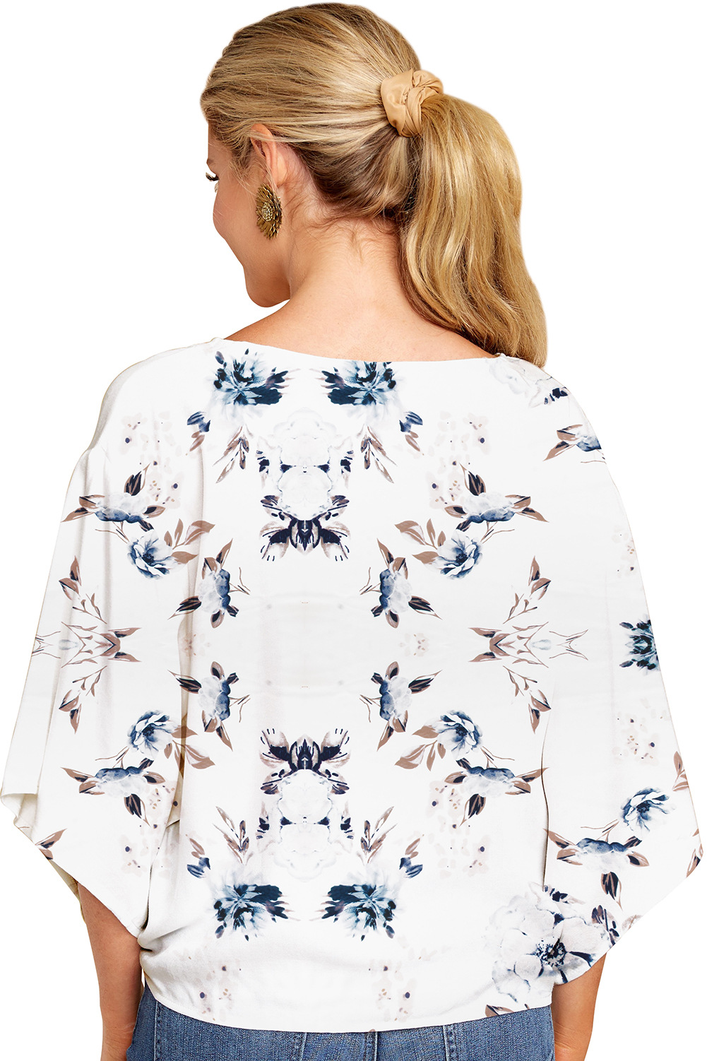 Women's Blouse Half Sleeve Blouses Elegant Printing Color Block display picture 35