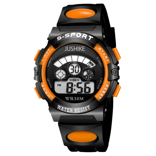 Children's Student Watch, Electronic Watch, Calendar, Weekday, Alarm Clock, Full Hour Light, Night Light