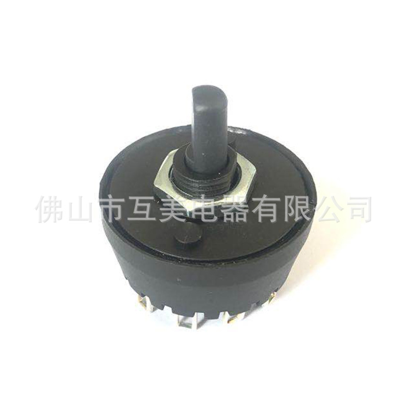 厂家直销  圆形六档旋转开关 圆形旋转按钮 批发销售