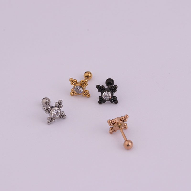 Lady Geometric Plating Stainless Steel Ear Studs display picture 2