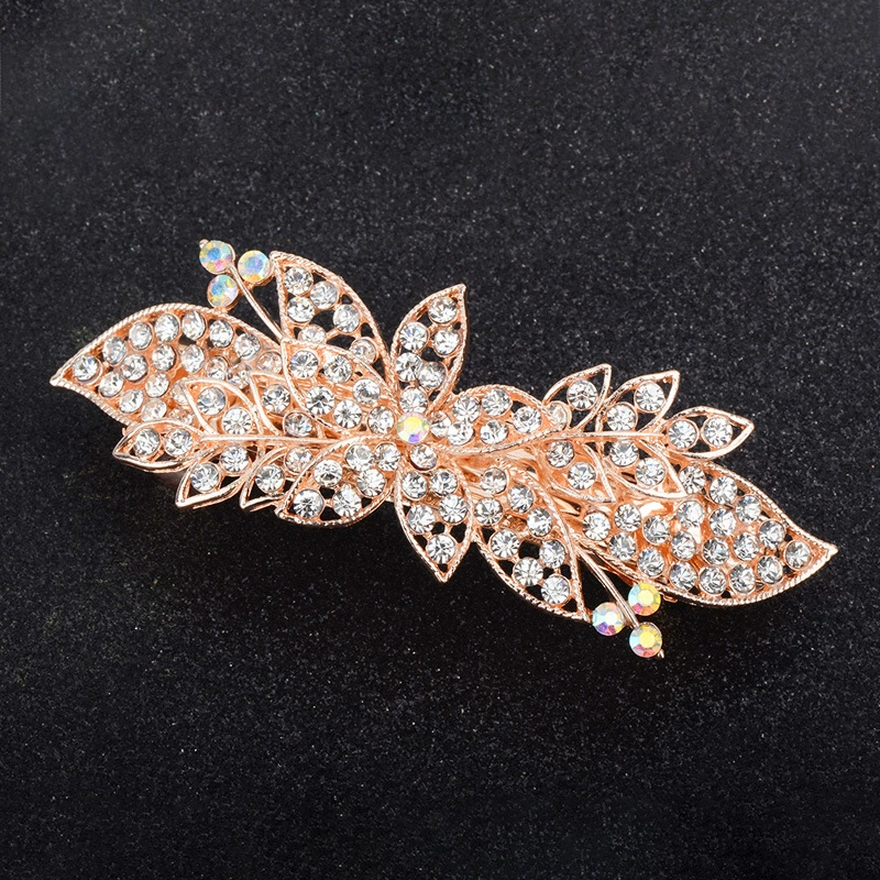 Metal Hairgrip Hairpin, Korean Style Floral Barrette, Adult Decorative Clip, 9×4×4 cm