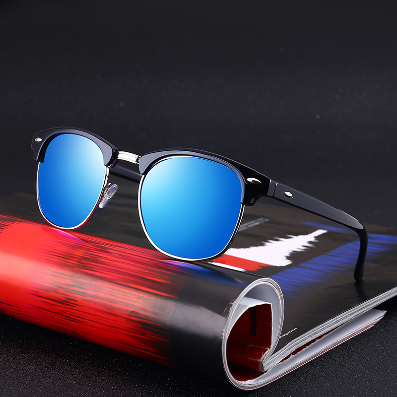 European and American sunglasses fashion polarized sunglasses women's metal foreign trade glasses frame trend retro frame wholesale RB3016