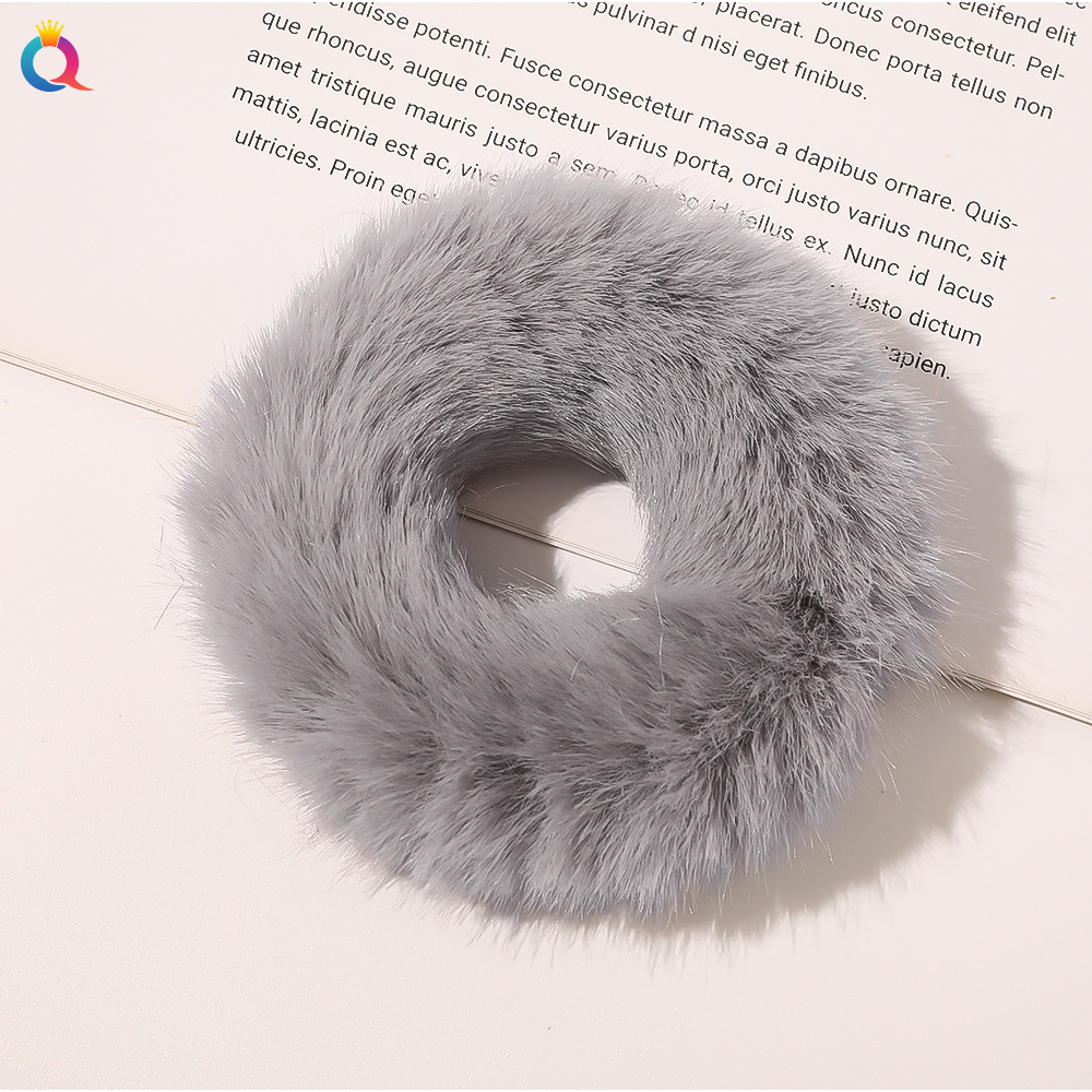 Soft Imitation Rabbit Fur Hair Rope display picture 1