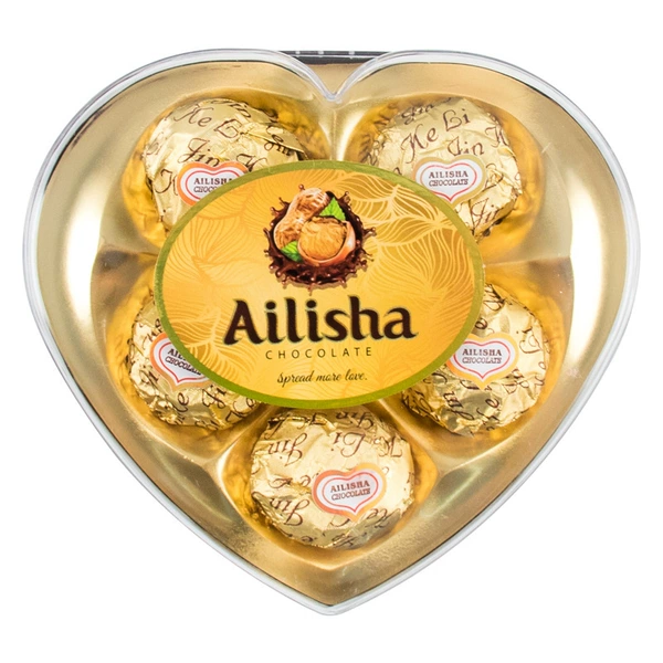 Heart -shaped 5 -piece chocolate [48 grams/box]