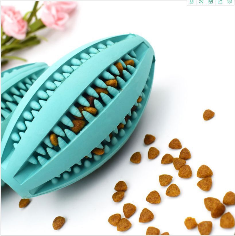 Nuevo juguete para mascotas mano-Tirado Bola de comida rugby medio y perro grande juguete nudo de algodón resistente al desgaste mordedura