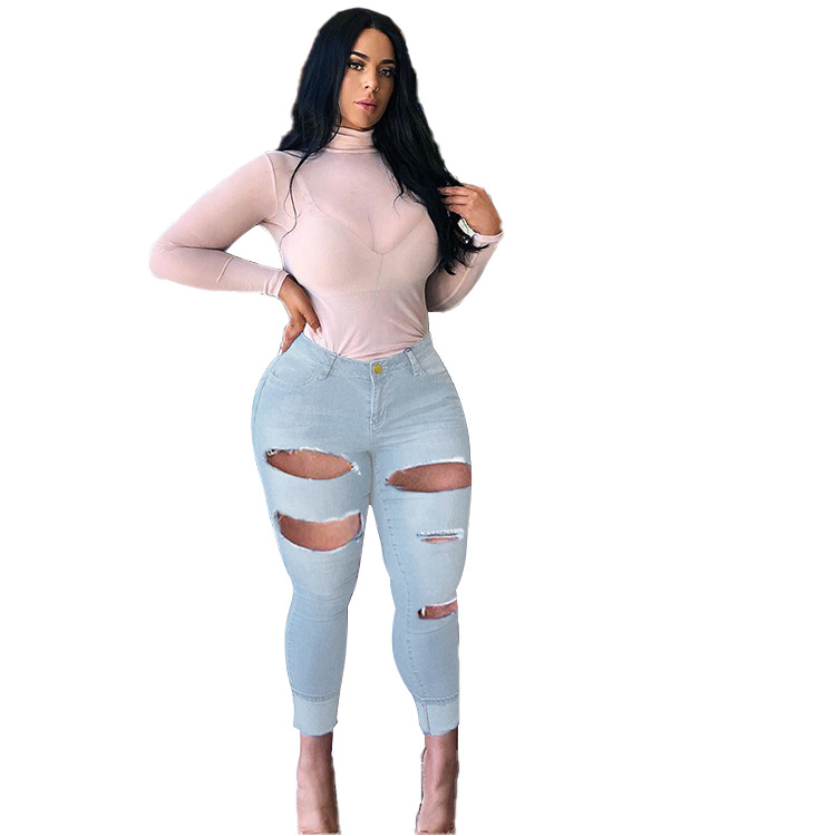 Plus Size High-Stretch Slim-Fit Jeans NSWL116000