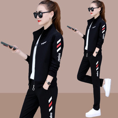 Ladies' Casual Sportswear Set Spring and Autumn 2022 New Fashion Trendy Plus Size Loose Korean Style Sweatshirt Three-Piece Set