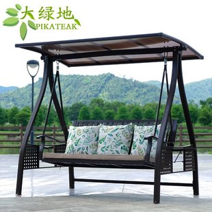 Outdoor Solar Energy Swing Hanging Chair Courtyard Cast Aluminum Alloy Internet Celebrant Household Outdoor Hanging Basket Balcony Garden Rocking Chair