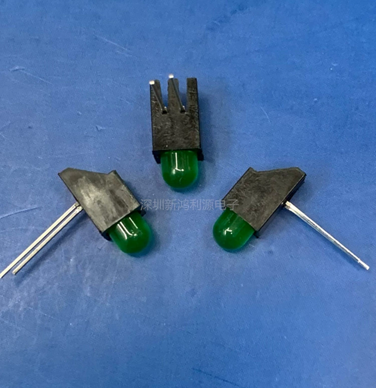 LED5MM зеленый держатель лампы с одним отверстием, светящийся диодный индикатор, держатель лампы F5LED, абажур 5 мм, зеленые волосы, стандартный зеленый держатель лампы