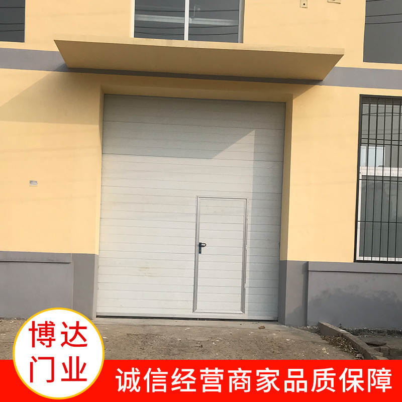 济南博达厂家批发铝合金卷帘门工业提升门 实木翻板车库门卷闸门