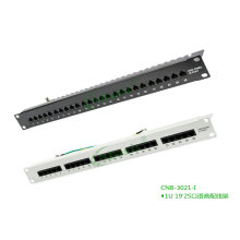 1U 19' ISDN CAT3 25口語音電話配線架