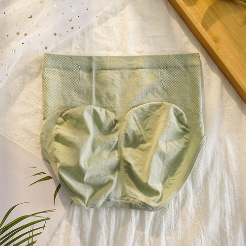 High Waist Tummy Control Panties Women's Postpartum Body Shaping Waist Shaping Butt Lifting Graphene Antibacterial Cotton Crotch Shorts Large Size