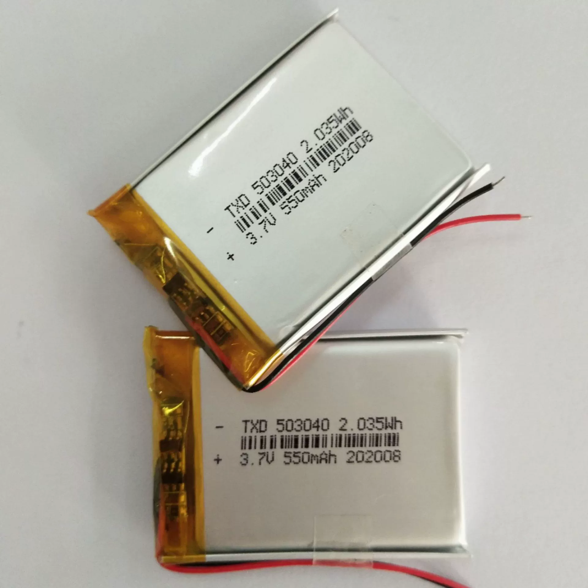 Полимерная литиевая батарея 3.7В 503040-500mAh для атомайзера, музыкального фонаря, ручного косметического прибора, с литиевым кабелем
