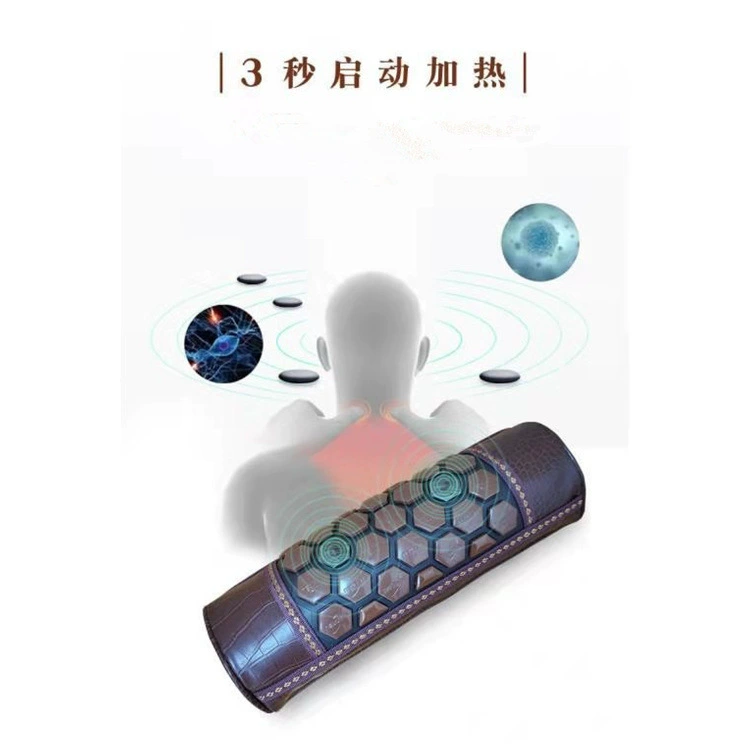 USB heating pillow buckwheat leather pillow care cervical cervical spine pillow
