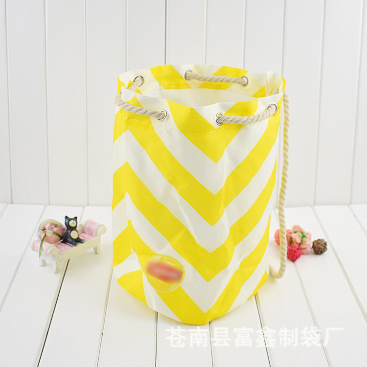 粗绳束口牛津布袋简约牛津布收纳袋便携拉绳背包广告袋批发