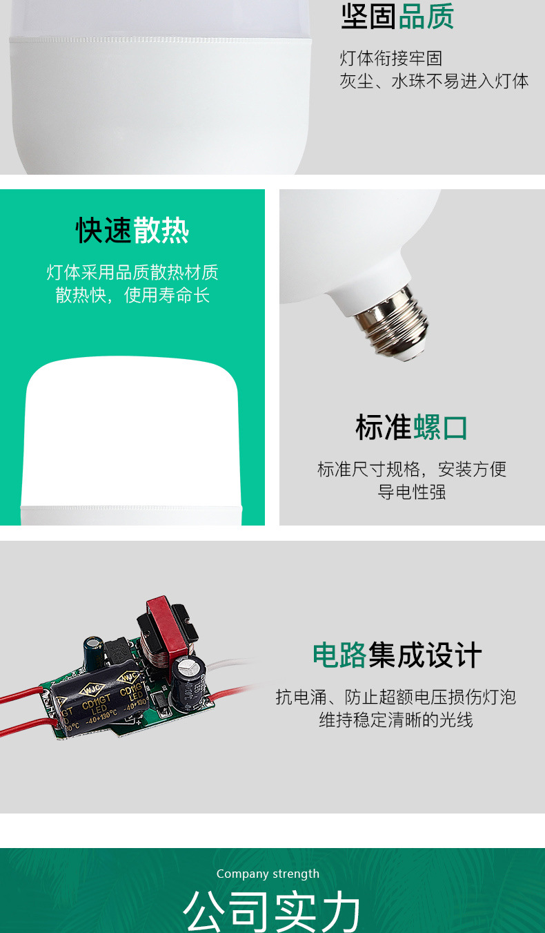 跨境led灯泡 高富帅球泡灯防虫 恒流白富美摄影灯具室内家用照明 pic 18