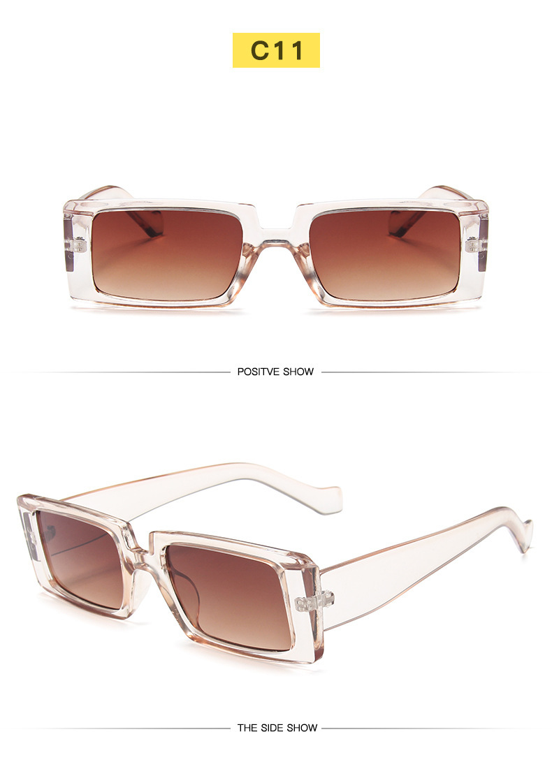 Fashion Small Square Transparent Sunglasses display picture 2