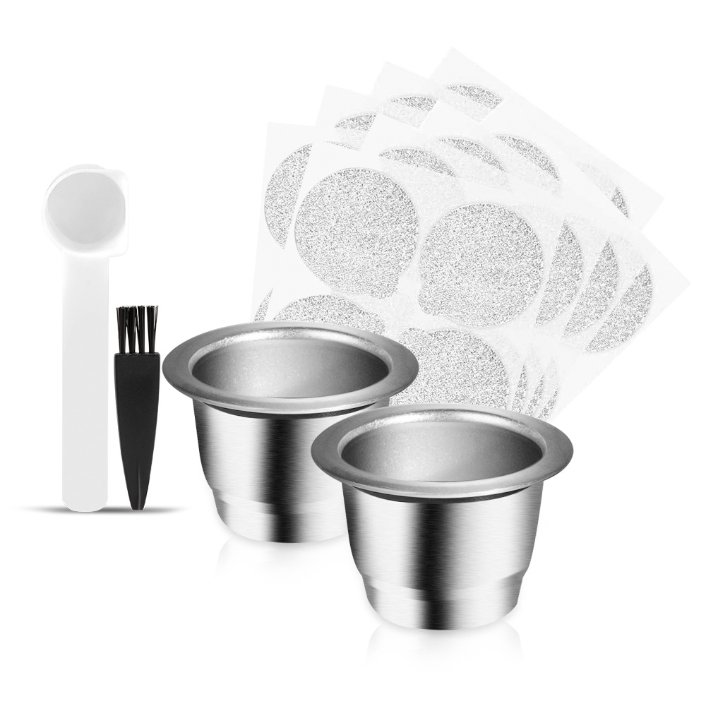 2 cup bodies + 100 B self-adhesive aluminum foils + spoon brushes