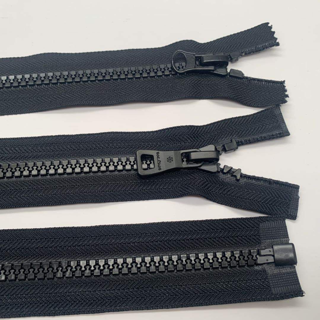 8号树脂塑钢胶牙开尾闭尾服装户外校服口袋帐篷厂家批发拉链条