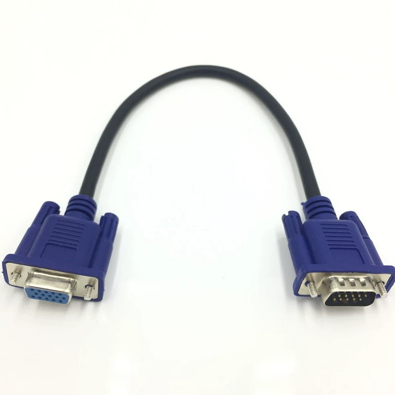 VGA кабель расширительный кабель из чистой меди 3+5 ультракороткий высокий чистый провод для компьютеров удлинительный кабель 30 см