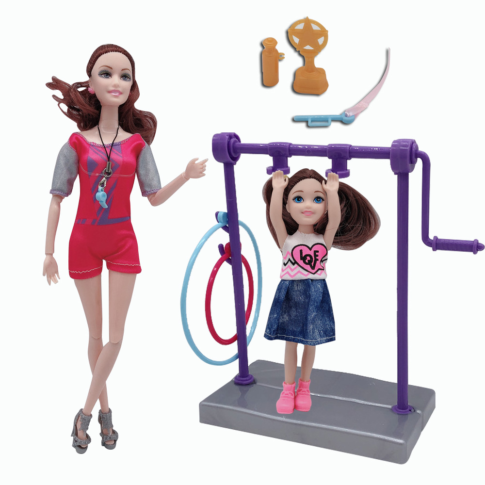 11.5 inch joint sports fitness equipment Barbie princess doll vinyl plastic children's toys play house puzzle