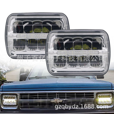 Jeep, квадратная лампа, модифицированный грузовик, 5x, 7 дюймов
